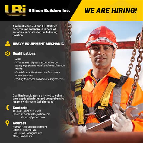 Ulticon Builders Work, Jobs .